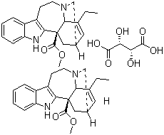 Catharanthine hemitartrate